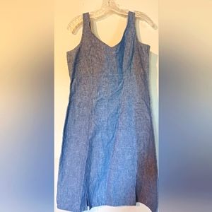 Villager‎ Sport Denim Dress sz. 8 Sleeveless